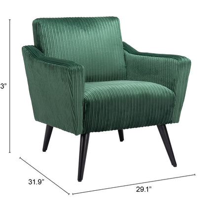 Bastille Accent Chair Green Chairs TriadCommerceInc   