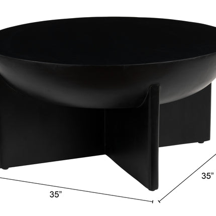 Tume Coffee Table Black Coffee Tables [TriadCommerceInc]   