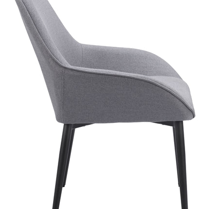 Vila Dining Chair (Set of 2) Gray Chairs TriadCommerceInc   