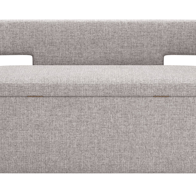 Papua Storage Bench Gray Benches TriadCommerceInc   