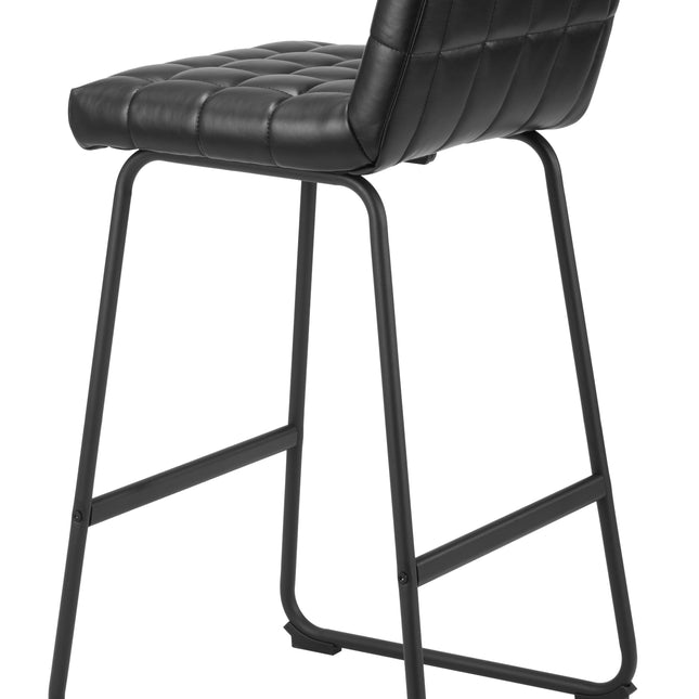 Pago Barstool (Set of 2) Black Barstools TriadCommerceInc   