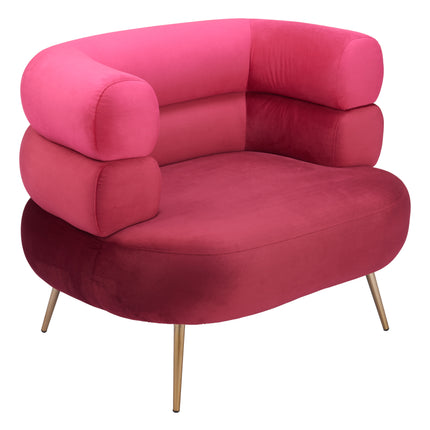 Arish Accent Chair Red Chairs [TriadCommerceInc]   