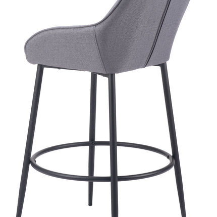 Vila Barstool (Set of 2) Gray Barstools TriadCommerceInc   