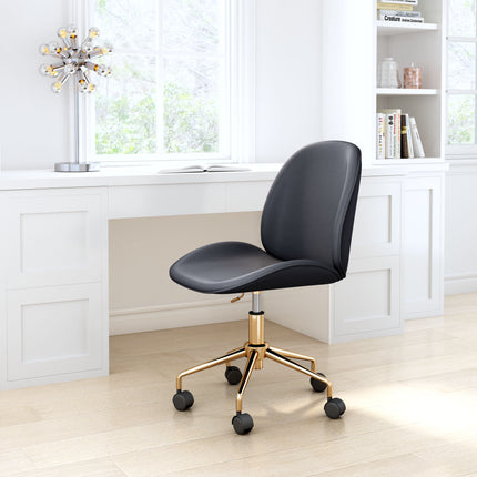 Miles Office Chair Black Chairs TriadCommerceInc   