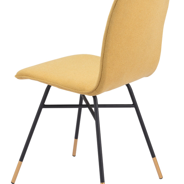 Var Dining Chair (Set of 2) Yellow Chairs TriadCommerceInc   