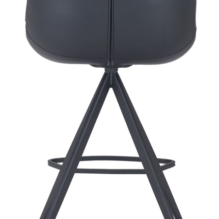 Aki Counter Stool (Set of 2) Black Counter Stools TriadCommerceInc   