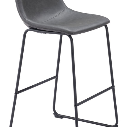 Smart Barstool (Set of 2) Charcoal Barstools [TriadCommerceInc]   