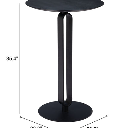 Derry Counter Table Black Tables TriadCommerceInc   