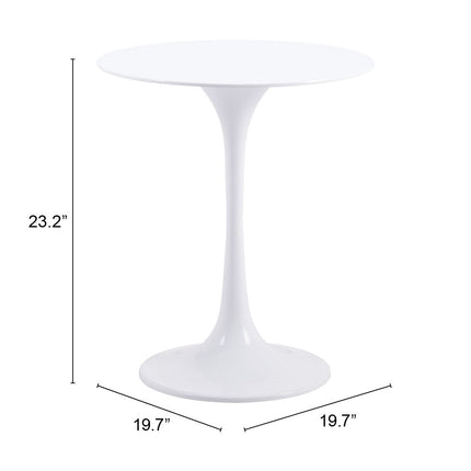 Wilco Side Table White Side Tables TriadCommerceInc   