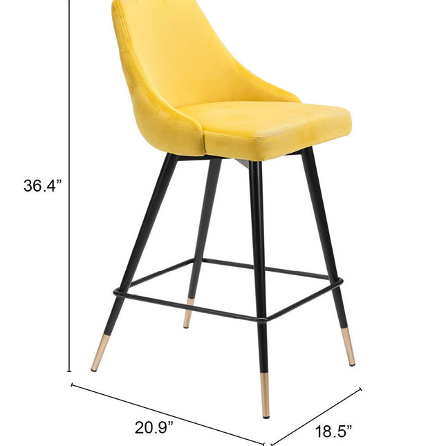 Piccolo Counter Stool Yellow Counter Stools TriadCommerceInc   