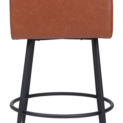 Horbat Counter Stool (Set of 2) Brown Counter Stools TriadCommerceInc   