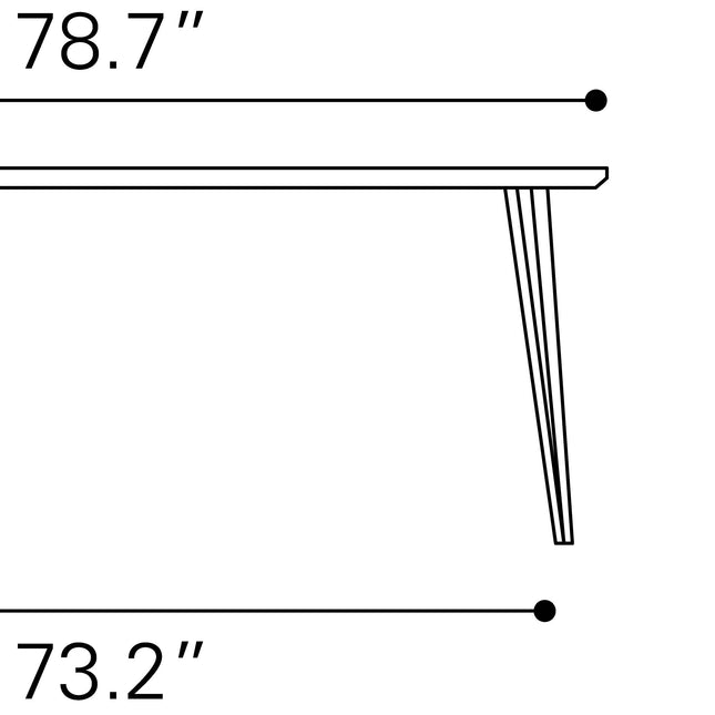 Perpignan Dining Table Brown Tables TriadCommerceInc   