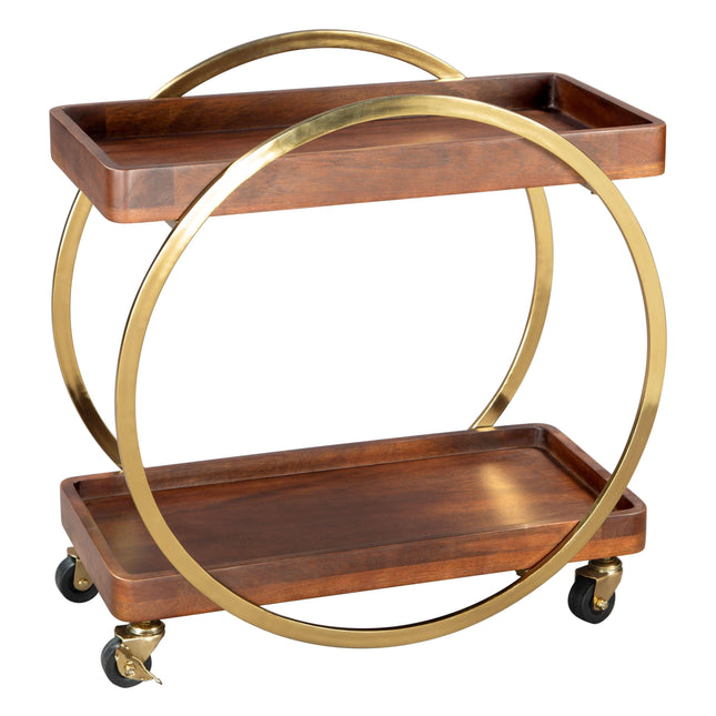 Arenas Bar Cart Brown Storage TriadCommerceInc Default Title  