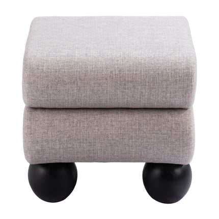 Davao Ottoman Gray Ottomans [TriadCommerceInc]   