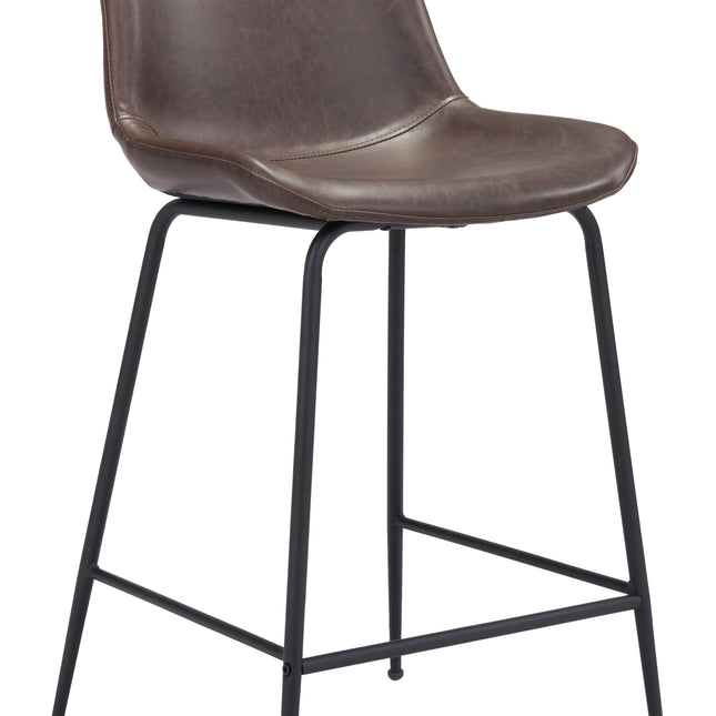 Byron Counter Stool Brown Counter Stools TriadCommerceInc Default Title  