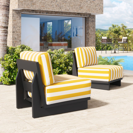 Shoreline Accent Chair Yellow Seating TriadCommerceInc   