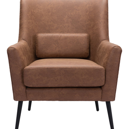 Ontario Accent Chair Vintage Brown Chairs TriadCommerceInc   