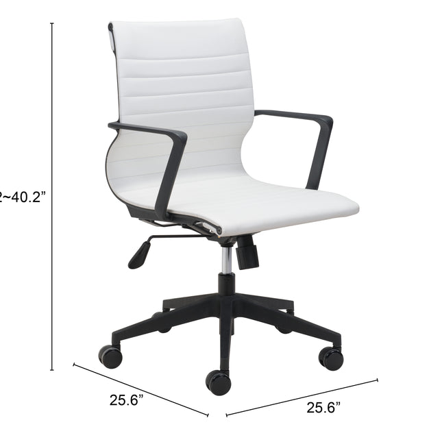 Stacy Office Chair White Chairs TriadCommerceInc   