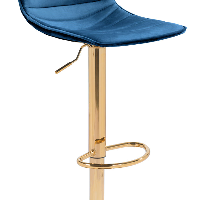 Prima Barstool Dark Blue & Gold Barstools TriadCommerceInc Default Title  