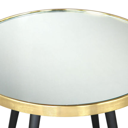 Particle Side Table Gold & Black Side Tables TriadCommerceInc   