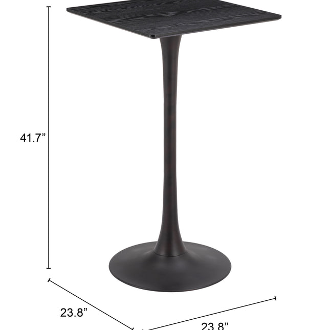 Valleta Bar Table Black Tables TriadCommerceInc   