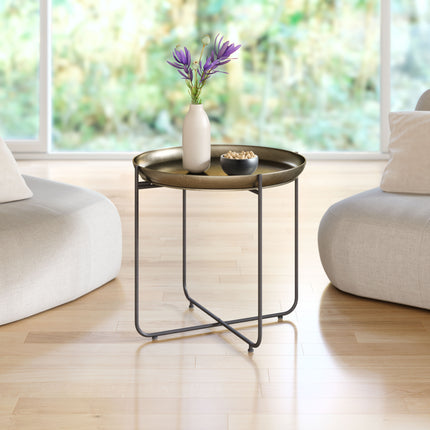 Bronson Side Table Bronze Side Tables [TriadCommerceInc]   