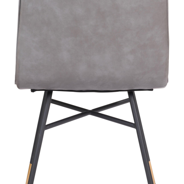 Var Dining Chair (Set of 2) Gray Chairs TriadCommerceInc   