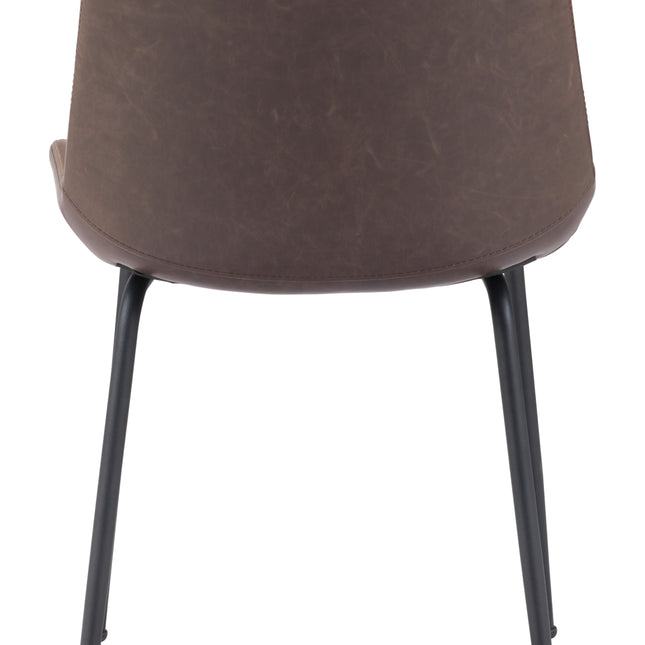 Byron Dining Chair (Set of 2) Brown Chairs TriadCommerceInc   