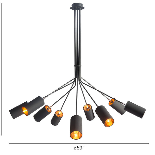 Ambition Ceiling Lamp Black Chandeliers TriadCommerceInc   