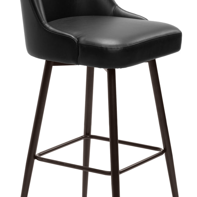 Keppel Swivel Barstool Black & Bronze Barstools TriadCommerceInc Default Title  