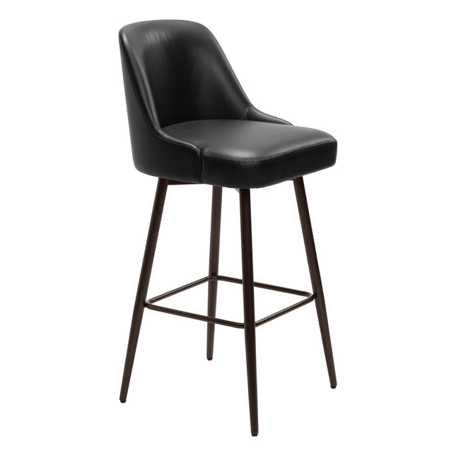 Keppel Swivel Barstool Black & Bronze Barstools TriadCommerceInc Default Title  