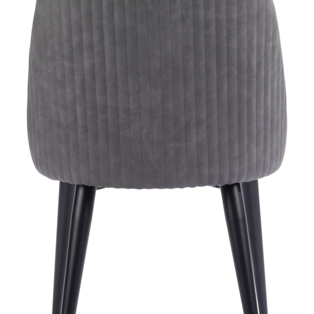 Silloth Armless Dining Chair (Set of 2) Gray Chairs TriadCommerceInc   