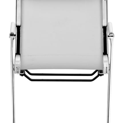 Lider Plus Conference Chair (Set of 2) White Chairs [TriadCommerceInc]   