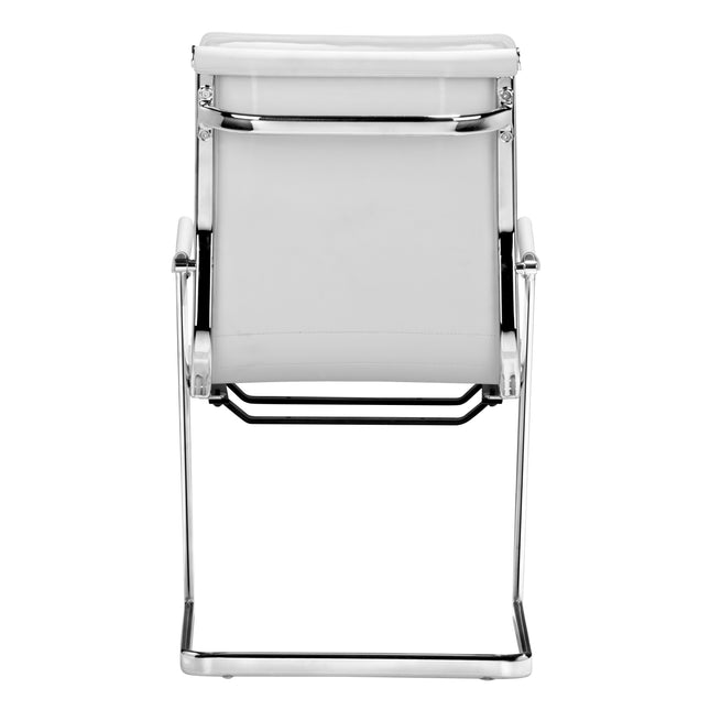 Lider Plus Conference Chair (Set of 2) White Chairs [TriadCommerceInc]   