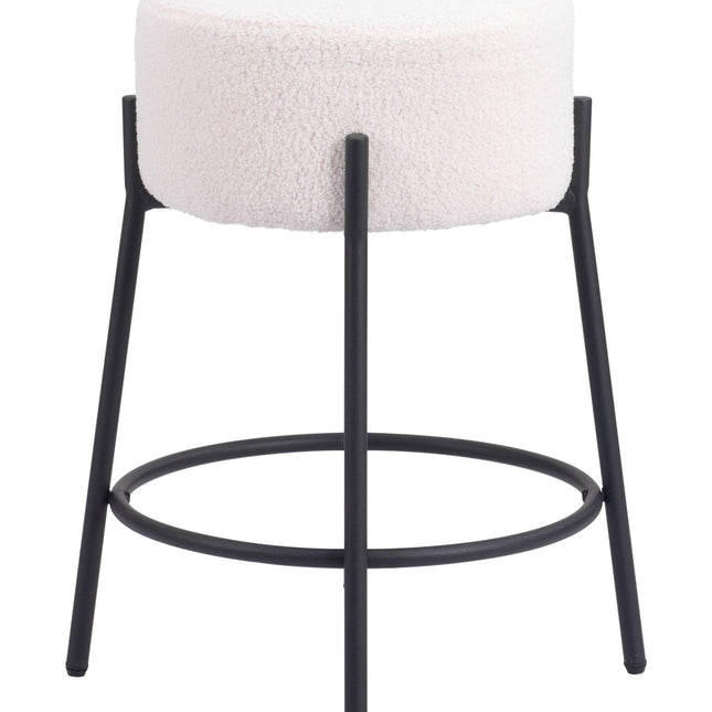 Blanche Counter Stool (Set of 2) Ivory Counter Stools TriadCommerceInc   