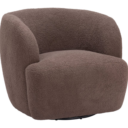 Govan Swivel Chair Brown Chairs TriadCommerceInc Default Title  