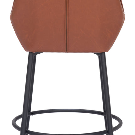 Vila Counter Stool (Set of 2) Brown Counter Stools TriadCommerceInc   