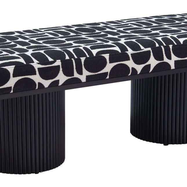 Botoia Bench Black & White Benches TriadCommerceInc Default Title  