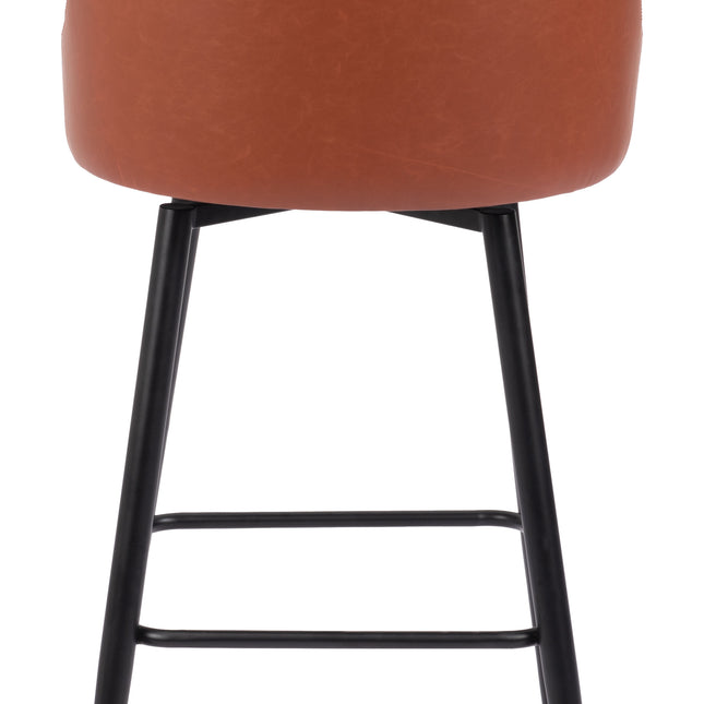 Keppel Swivel Barstool Brown Barstools TriadCommerceInc   