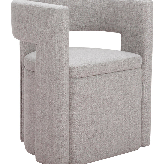 Papua Dining Chair Gray Chairs TriadCommerceInc Default Title  