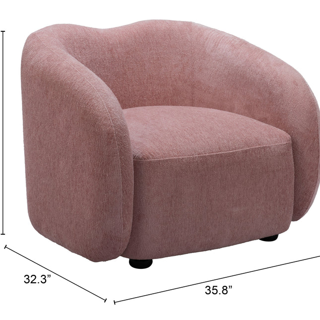 Tallin Accent Chair Mauve Pink Chairs TriadCommerceInc   