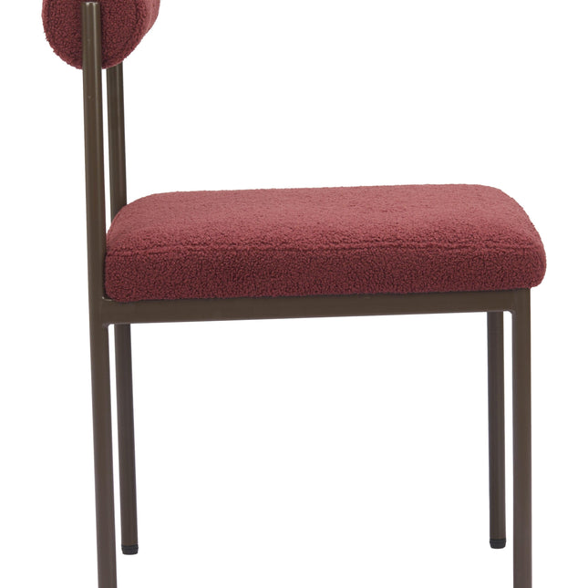 Livorno Dining Chair Red & Bronze Chairs TriadCommerceInc   