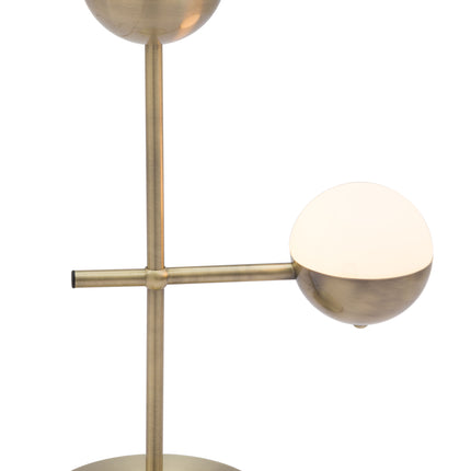 Waterloo Table Lamp White & Bronze Table Lamps TriadCommerceInc   