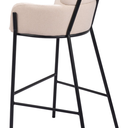 Bremor Barstool Beige Barstools TriadCommerceInc   