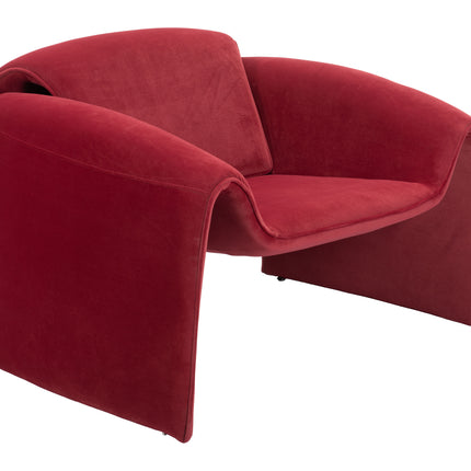Horten Accent Chair Red Chairs [TriadCommerceInc]   