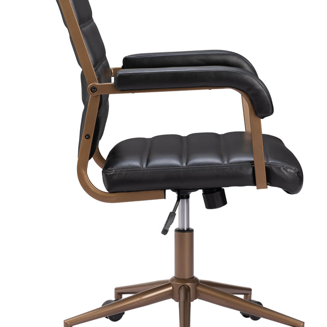 Auction Office Chair Vintage Black Chairs TriadCommerceInc   