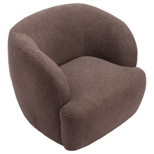 Govan Swivel Chair Brown Chairs TriadCommerceInc   