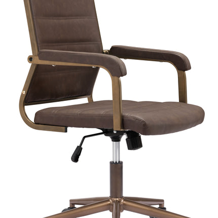 Auction Office Chair Espresso Chairs TriadCommerceInc   