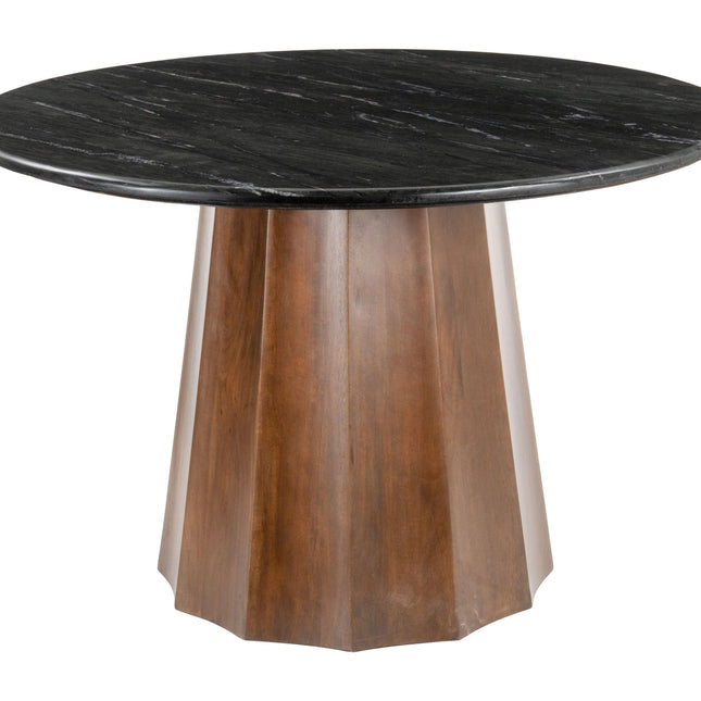 Aipe Dining Table Black & Brown Tables TriadCommerceInc   