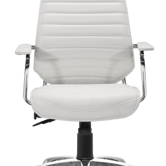 Enterprise Low Back Office Chair White Chairs TriadCommerceInc   